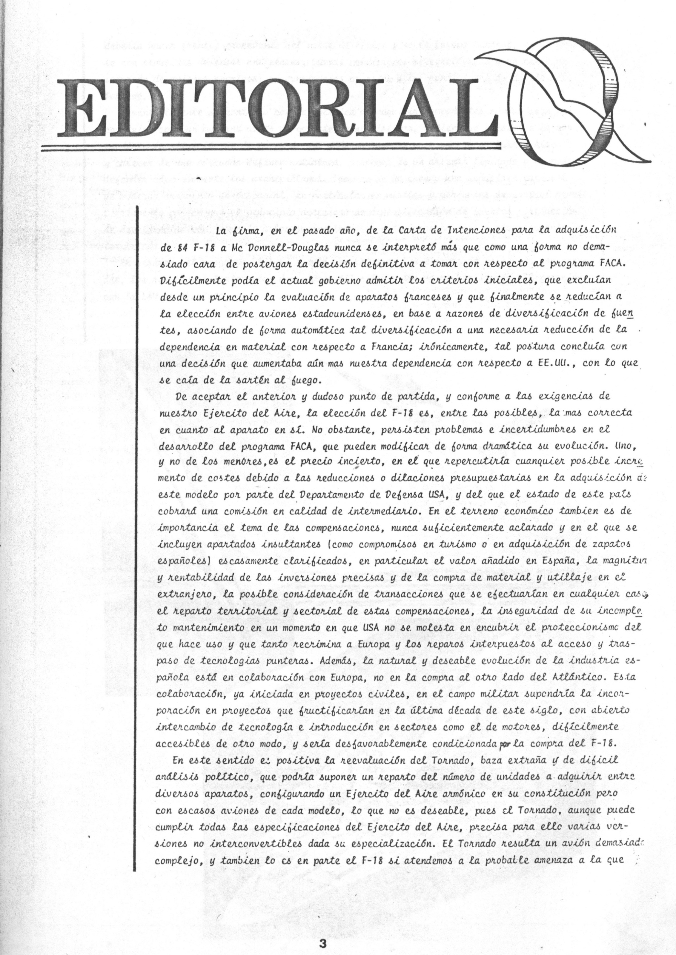 Página de Editorial Revista Albatros